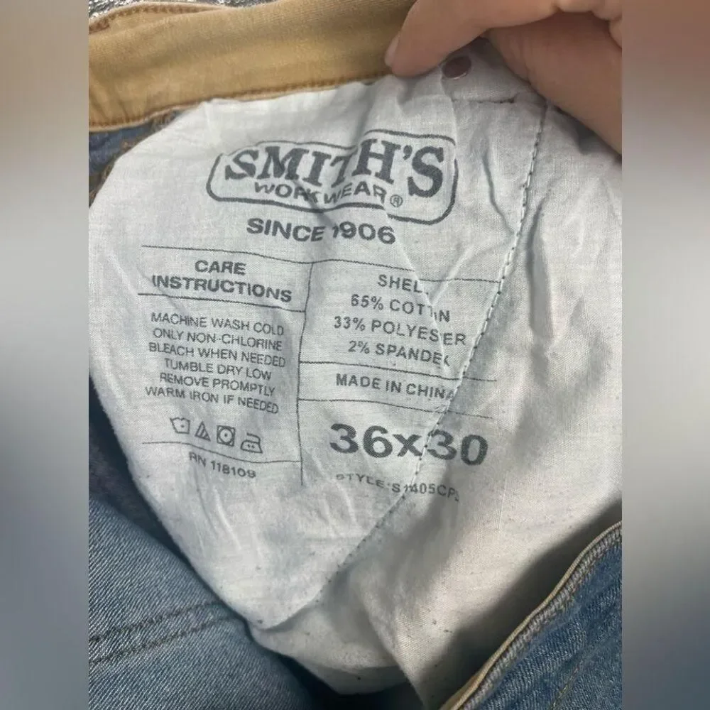 Smith premium workwear 1906 heavy duty blue jeans‎ size 36x30